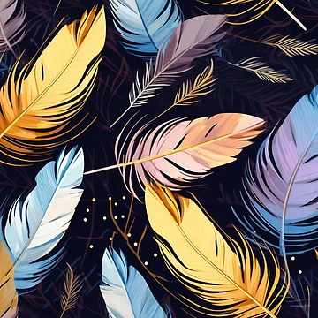 Artwork thumbnail, Feather Pattern by SideSignal