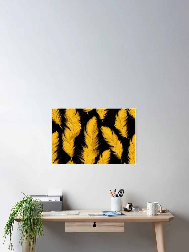 Thumbnail 2 of 3, Poster, Feather Pattern designed and sold by SideSignal.