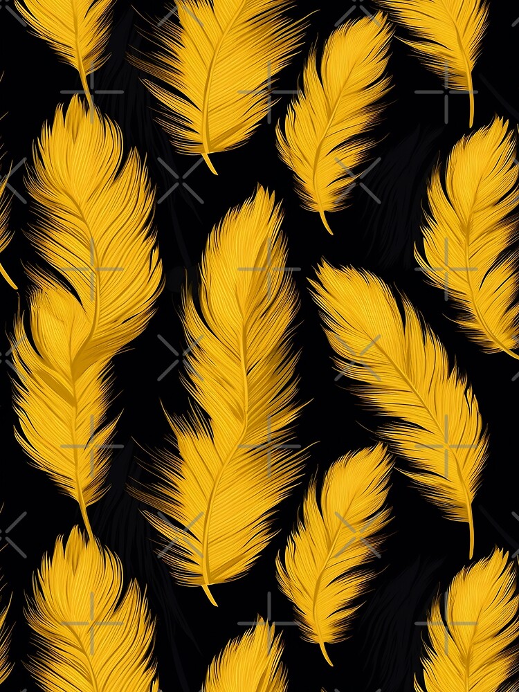 Thumbnail 3 of 3, Scarf, Feather Pattern designed and sold by SideSignal.