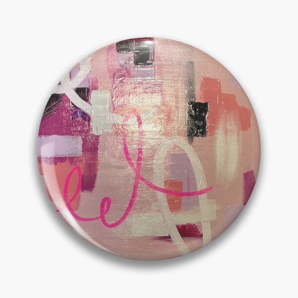 Item preview, Peinture abstraite intitutlée La Rose bonbon designed and sold by DITCAR001.