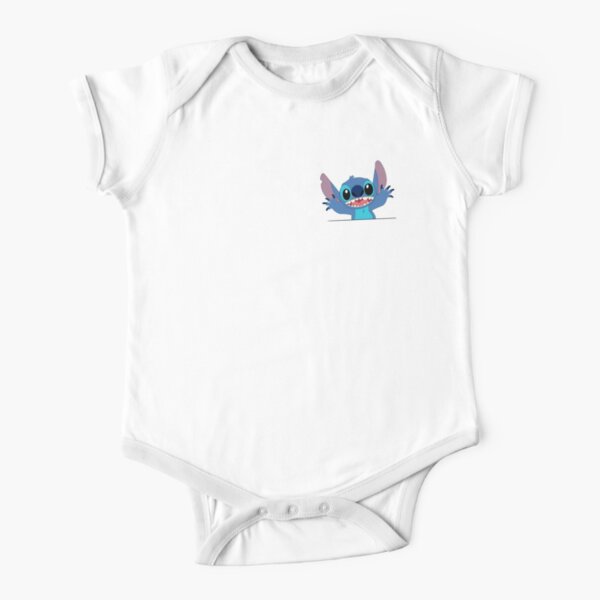 Disney Lilo & Stitch - Body de manga corta para niños recién nacidos y  bebés, color azul marino