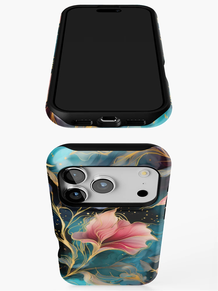 Thumbnail 3 of 4, iPhone Case, Cosmic Floral Pattern designed and sold by GenericsStore.