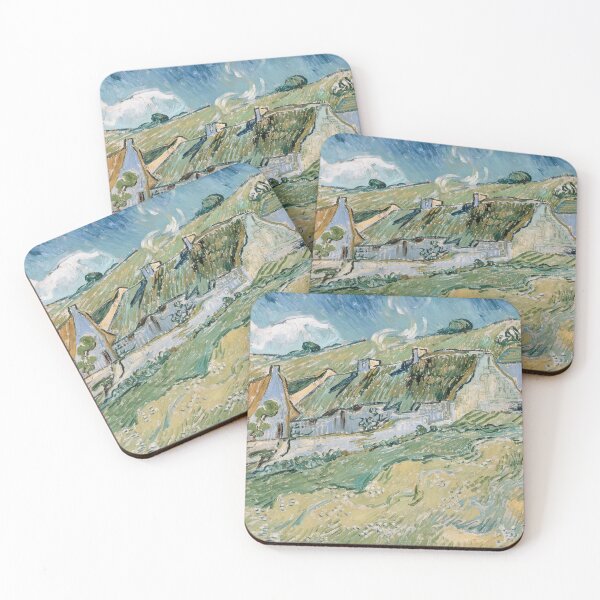 Item preview, Thatched houses by Vincent Van Gogh,  designed and sold by Suzana Djordjevic.