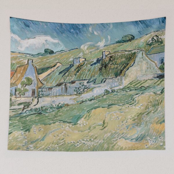 Item preview, Thatched houses by Vincent Van Gogh,  designed and sold by Suzana Djordjevic.