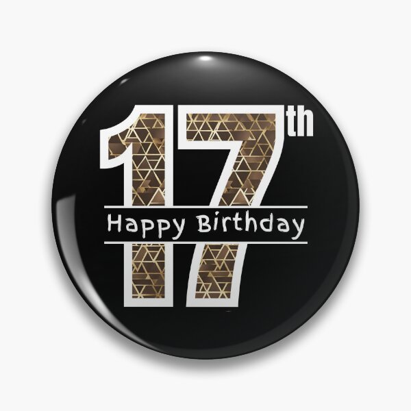 Item preview, Happy 17th Seventeen Seventeenth designed and sold by Compusmurf Design.