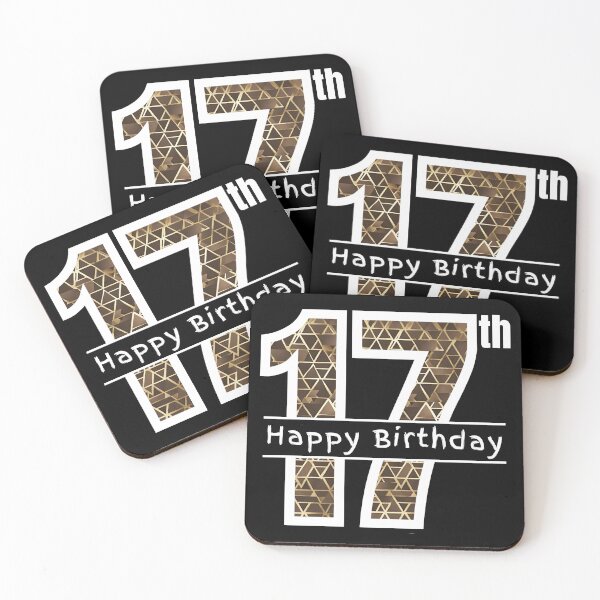 Item preview, Happy 17th Seventeen Seventeenth designed and sold by Compusmurf Design.