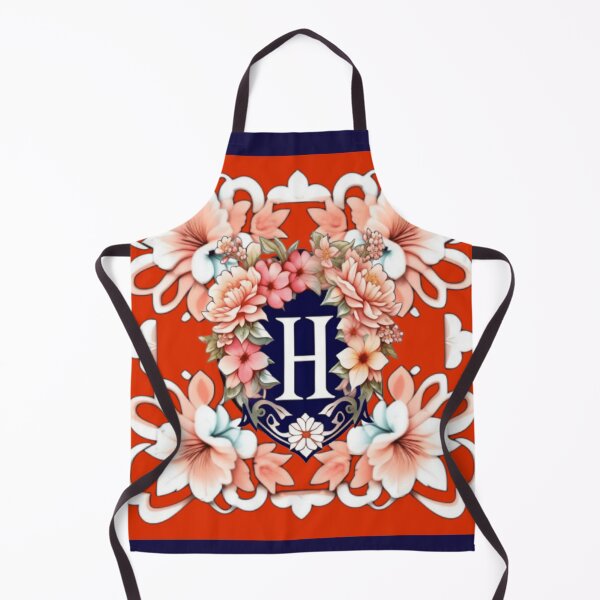 Item preview, Fancy floral letter H designed and sold by Roxburylane.