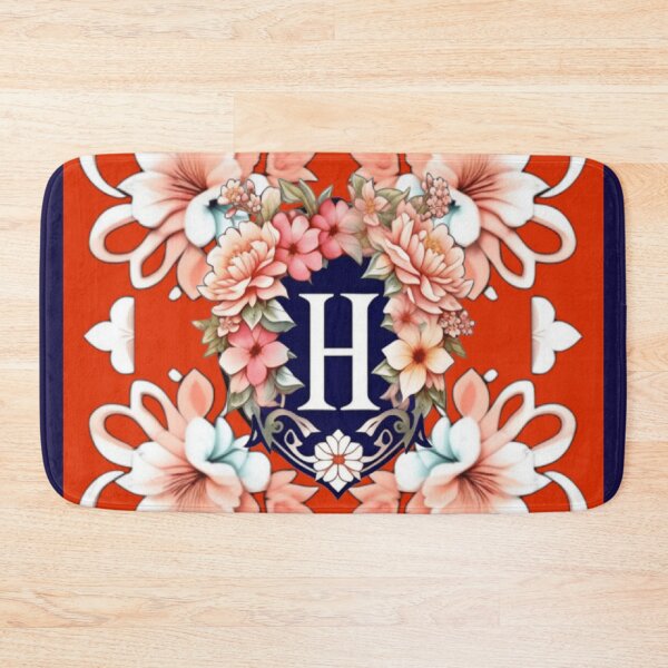 Item preview, Fancy floral letter H designed and sold by Roxburylane.