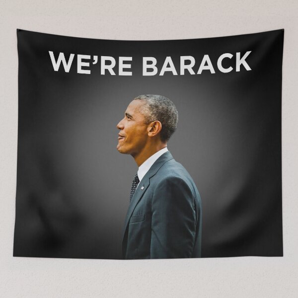 Item preview, We're Barack - Obama "we're back" meme designed and sold by USA Design.