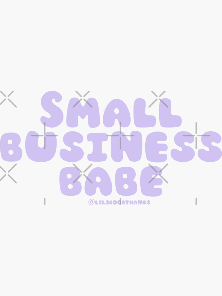 Thumbnail 3 of 3, Sticker, Small business babe, 13a | @lilsboobthangs designed and sold by lilsboobthangs.