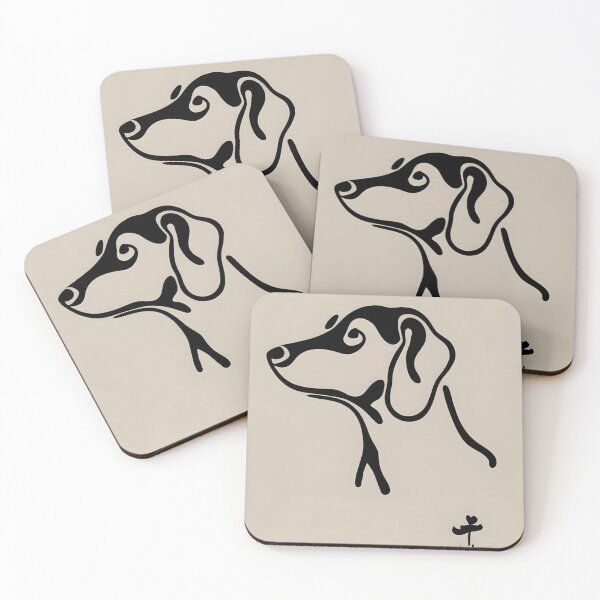 Item preview, Dach-Sumi-e designed and sold by DachshundsOnRB.