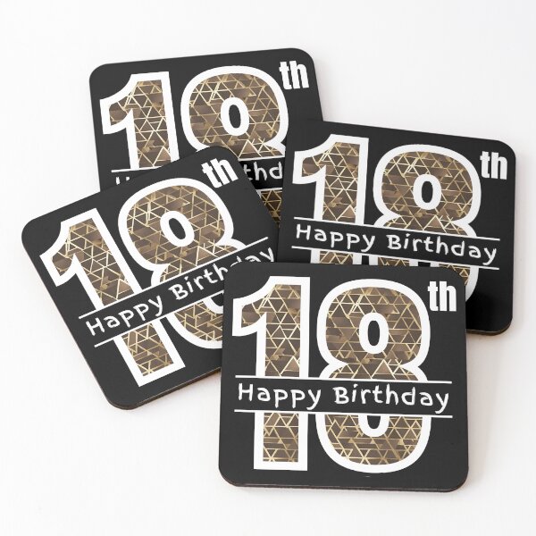 Item preview, Happy 18th Eighteen Eighteenth designed and sold by Compusmurf Design.