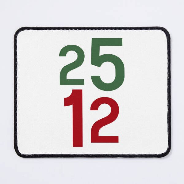 Item preview, 25 12 Numbers Christmas Day Red and Green designed and sold by OneThreeSix.