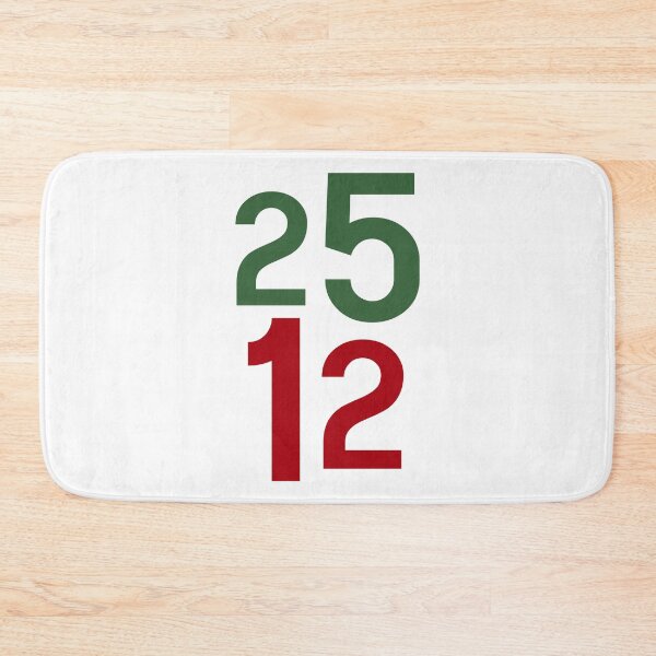 Item preview, 25 12 Numbers Christmas Day Red and Green designed and sold by OneThreeSix.