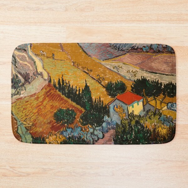 Item preview, Van Gogh - Landscape with House and Ploughman designed and sold by Suzana Djordjevic.