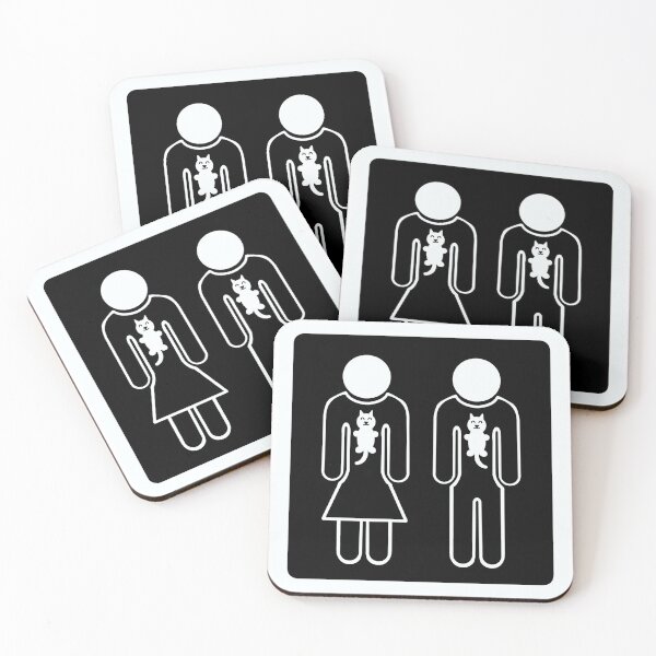 Item preview, Beware! Cats are wearing human coats. designed and sold by SamohtCreates.