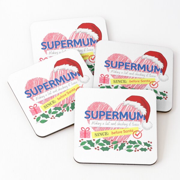 Item preview, Supermum Santa checking that list twice! designed and sold by TheresaMarieNZ.