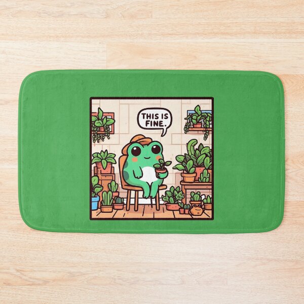 Item preview, This is fine, this is heaven.  designed and sold by QuickSticker.
