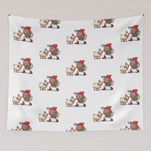 Item preview, The Yule Lads: Sheep-Cote Clod (kjastaur) without text designed and sold by BaldMonkDesigns.