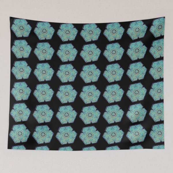 Item preview, Wilson Bentley Tabular Snowflake - 948, in Caribbean designed and sold by DreamingBeetle.
