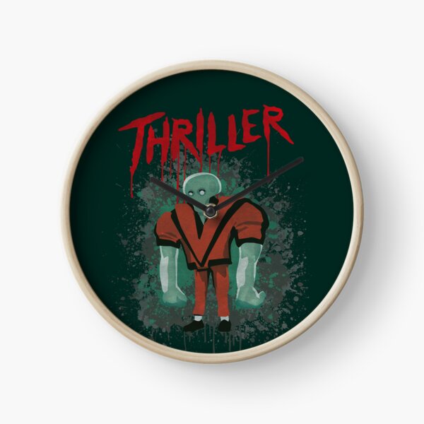 THRILLER - Zombie caricature Clock