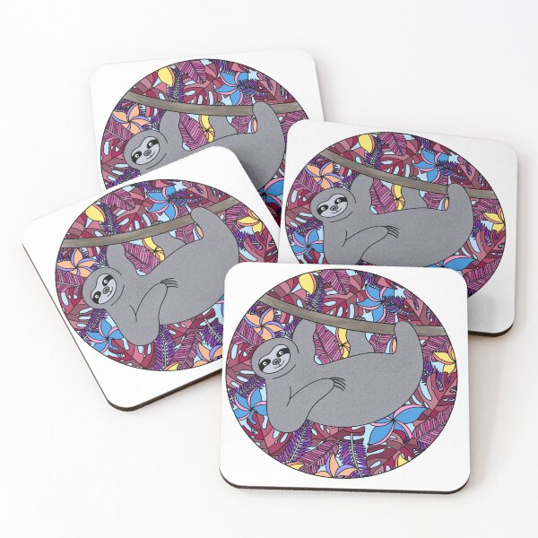 Item preview, Purples/Pinks Tropical Sloth  designed and sold by Leah Haas.