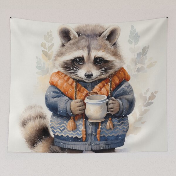 Item preview, Raccoon's Tea Break designed and sold by LittleLuvies.