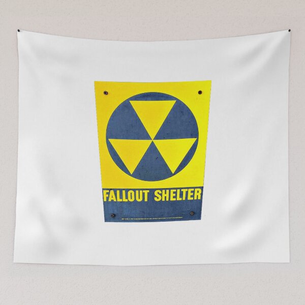 Item preview, Fall Out Shelter Sign, Yellow Fallout Shelter Signage designed and sold by BubbaCommerce.