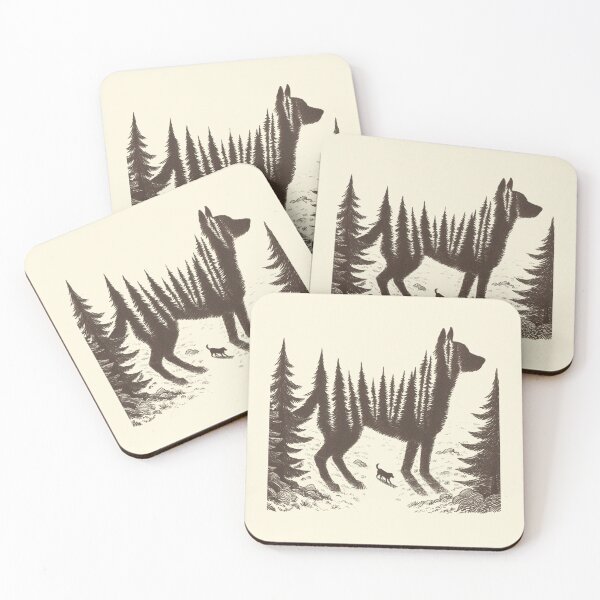 Item preview, Tranquil Dog Shadow Amidst Nature designed and sold by Doddlaix.