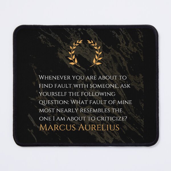 Item preview, Marcus Aurelius' Guiding Principle: Self-Reflection Before Criticism designed and sold by DoseOPhilosophy.