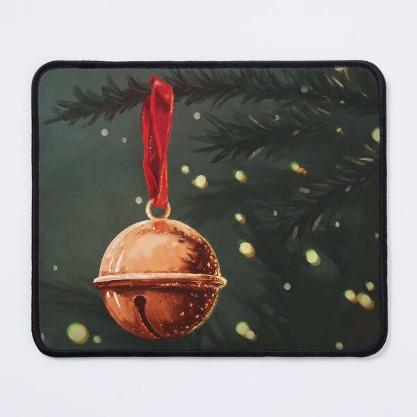 Item preview, gold christmas bell painting designed and sold by PP-Patterns.