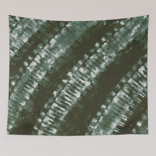 Item preview, Tie Dye bohemio de otoño verde oscuro designed and sold by PrettyPixel0.