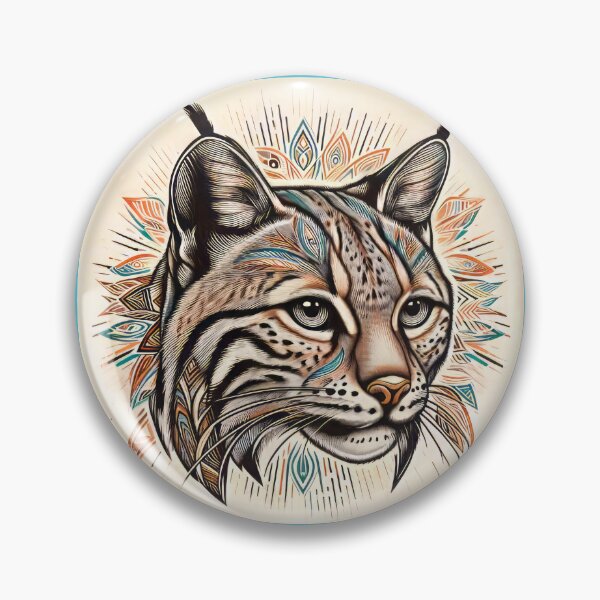 Item preview, American Bobcat portrait designed and sold by CattyCornerPOD.