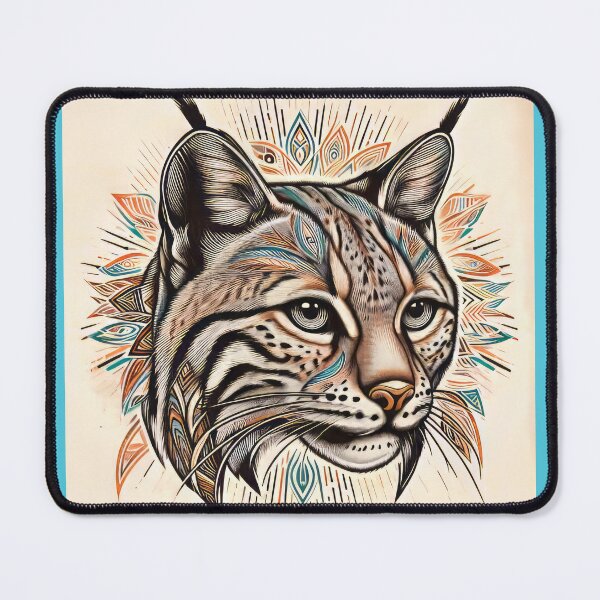 Item preview, American Bobcat portrait designed and sold by CattyCornerPOD.