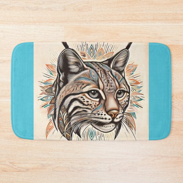 Item preview, American Bobcat portrait designed and sold by CattyCornerPOD.