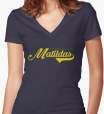 Matildas Women's Fitted V-Neck T-Shirt