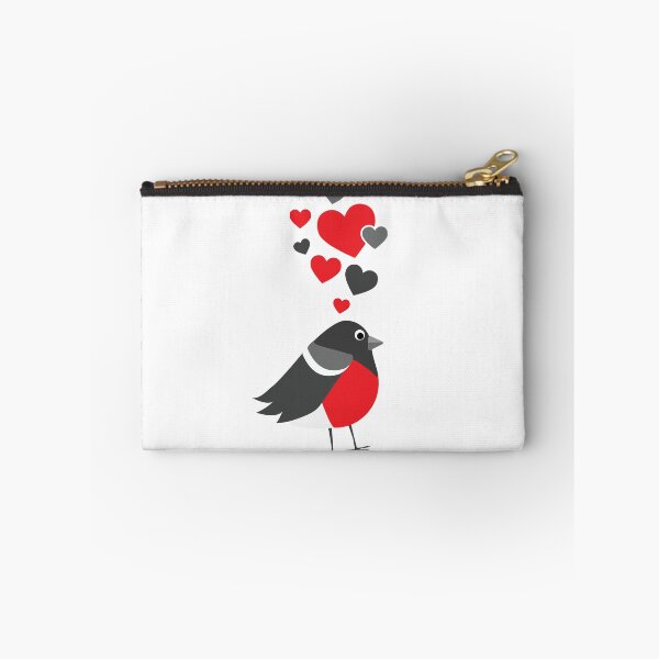 Item preview, Cute Bullfinch With Hearts designed and sold by eternallygifted.
