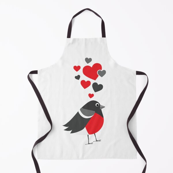 Item preview, Cute Bullfinch With Hearts designed and sold by eternallygifted.