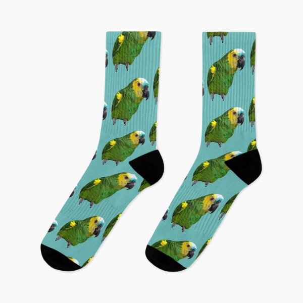 Item preview, B is for Blue Fronted Amazon Parrot,Blue-Fronted Amazon Parrot Artwork – Vibrant Tropical Bird Illustration and Exotic Wildlife Design designed and sold by PrettylittlepastelUk.