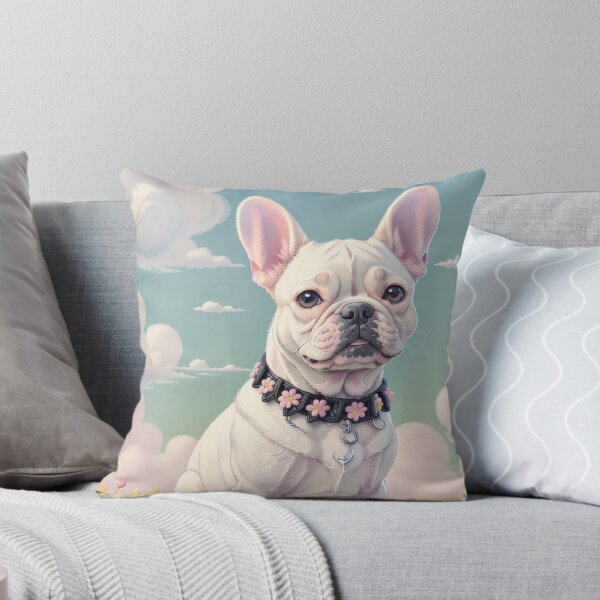 Item preview, White french bulldog artwork designed and sold by Tio-Tecun.