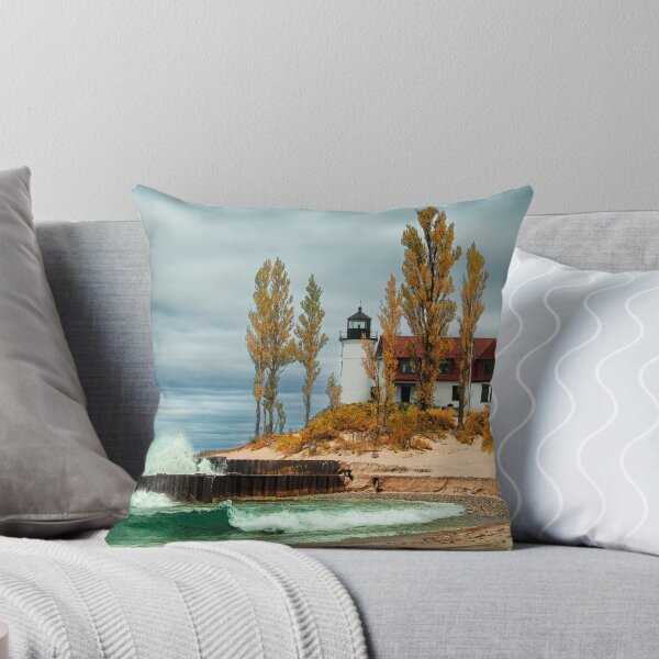 Item preview, Point Betsie Lighthouse in Fall designed and sold by Roger  Swieringa.