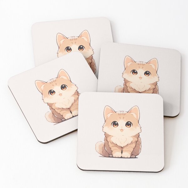 Item preview, Cute Kawaii Kitty Happy Cat designed and sold by CozyKawaiiArt.
