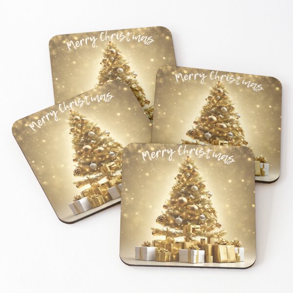 Item preview, Golden Christmas Tree - Joyous Time designed and sold by BababuuuPrint.