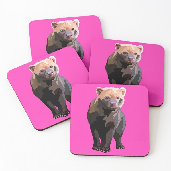 Artikelvorschau, B steht für Bushdog, Bushdog Artwork – Illustration seltener wilder Hunde und südamerikanisches Wildlife-Design entworfen und verkauft von PrettylittlepastelUk.