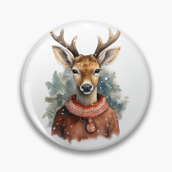 Item preview, Cute Christmas Xmas Deer designed and sold by OliveAndSnow.