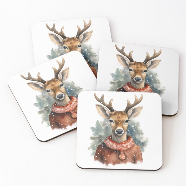 Item preview, Cute Christmas Xmas Deer designed and sold by OliveAndSnow.
