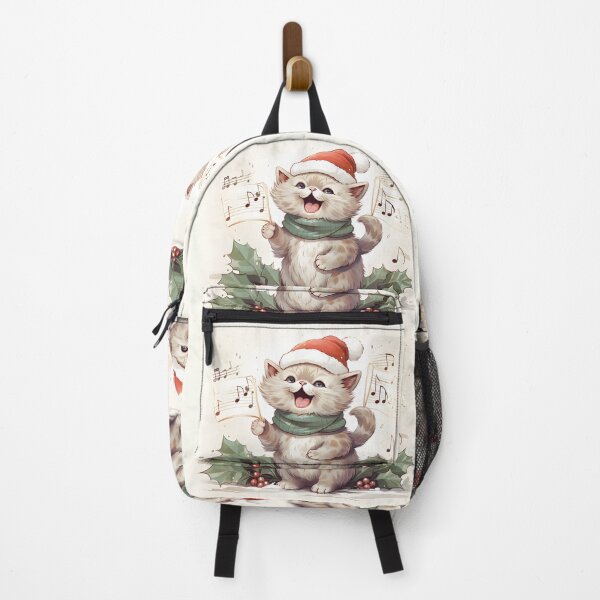 Item preview, Cat singing Christmas carols designed and sold by Miss-Lofi.