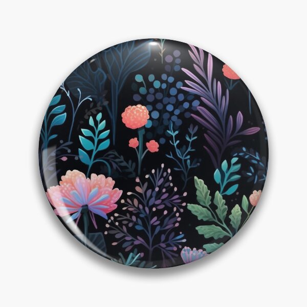 Item preview, Gothic Neon Fern Nature Witchy Wallpaper Colorful Pattern designed and sold by bennievee.