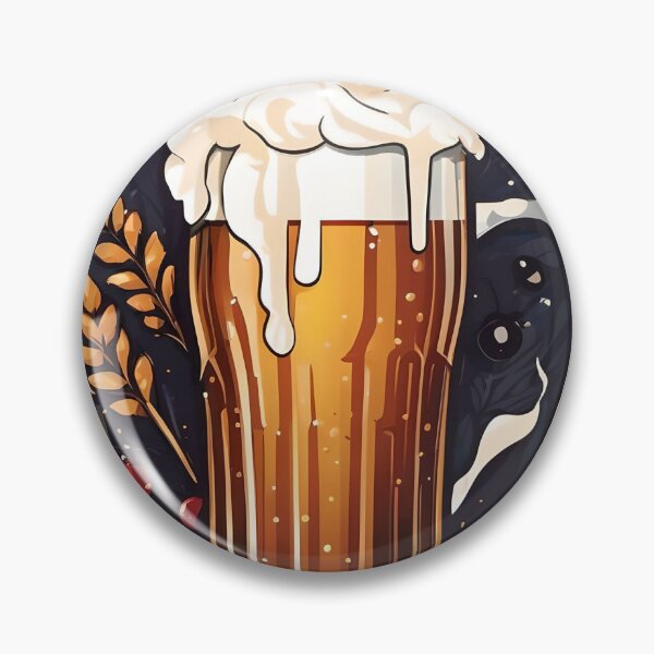 Item preview, Amber, creamy lager stein designed and sold by WildLadyWood.