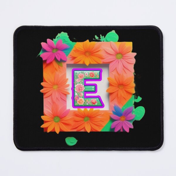 Item preview, Colorful paint floral E designed and sold by Roxburylane.